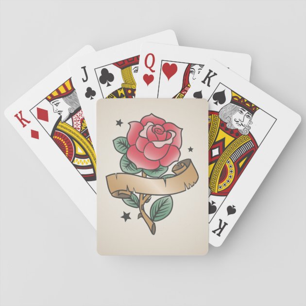 Playing Card Suits Tattoo – Tattoo for a week